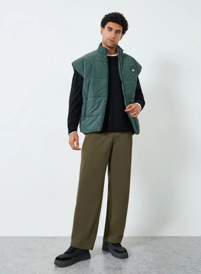 ستايلي جاكيت منفوخ سادة بقصة مريحة